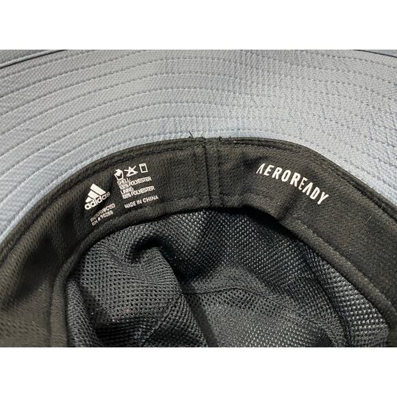 Adidas Aeroready Bucket Hat Unisex One Size Gray UPF 50 Sun Protection - Picture 4 of 9